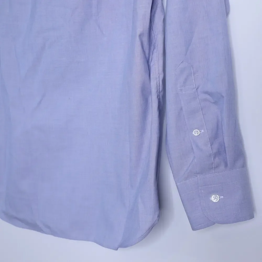J. CREW Ludlow Slim Stretch Dress Shirt Blue Button Up Cotton Poplin Men's 15/33